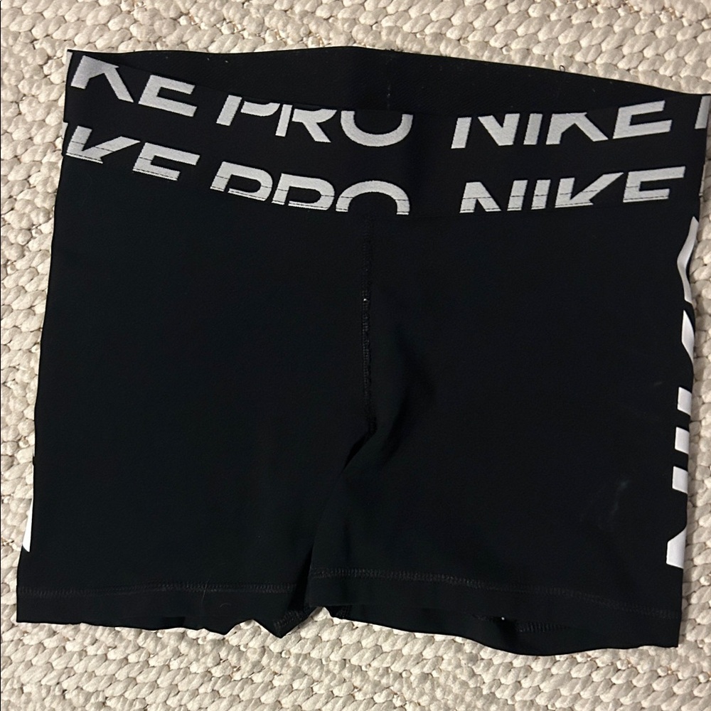 Nike Black and White Pro Shorts